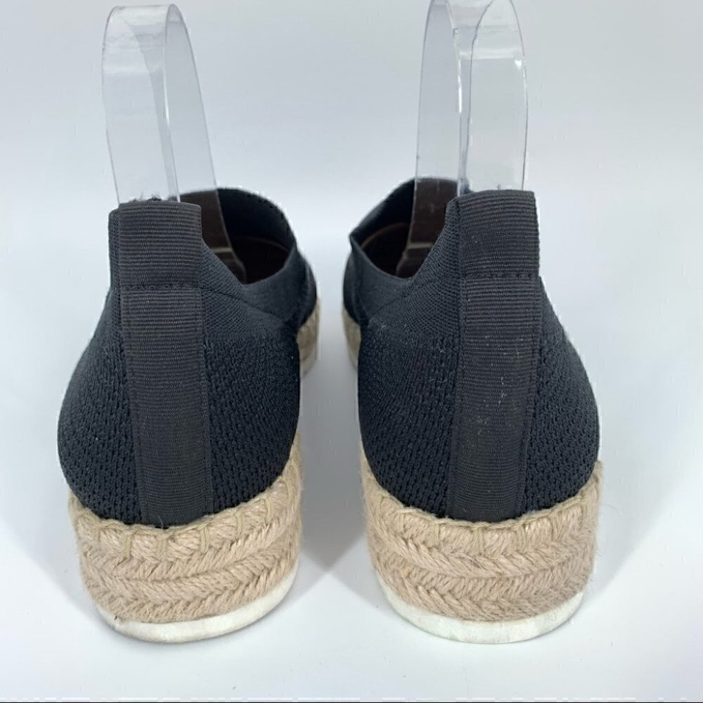 Adrienne Vittadini womens flats size 10 black Espadrilles Flatforms - Picture 2 of 10